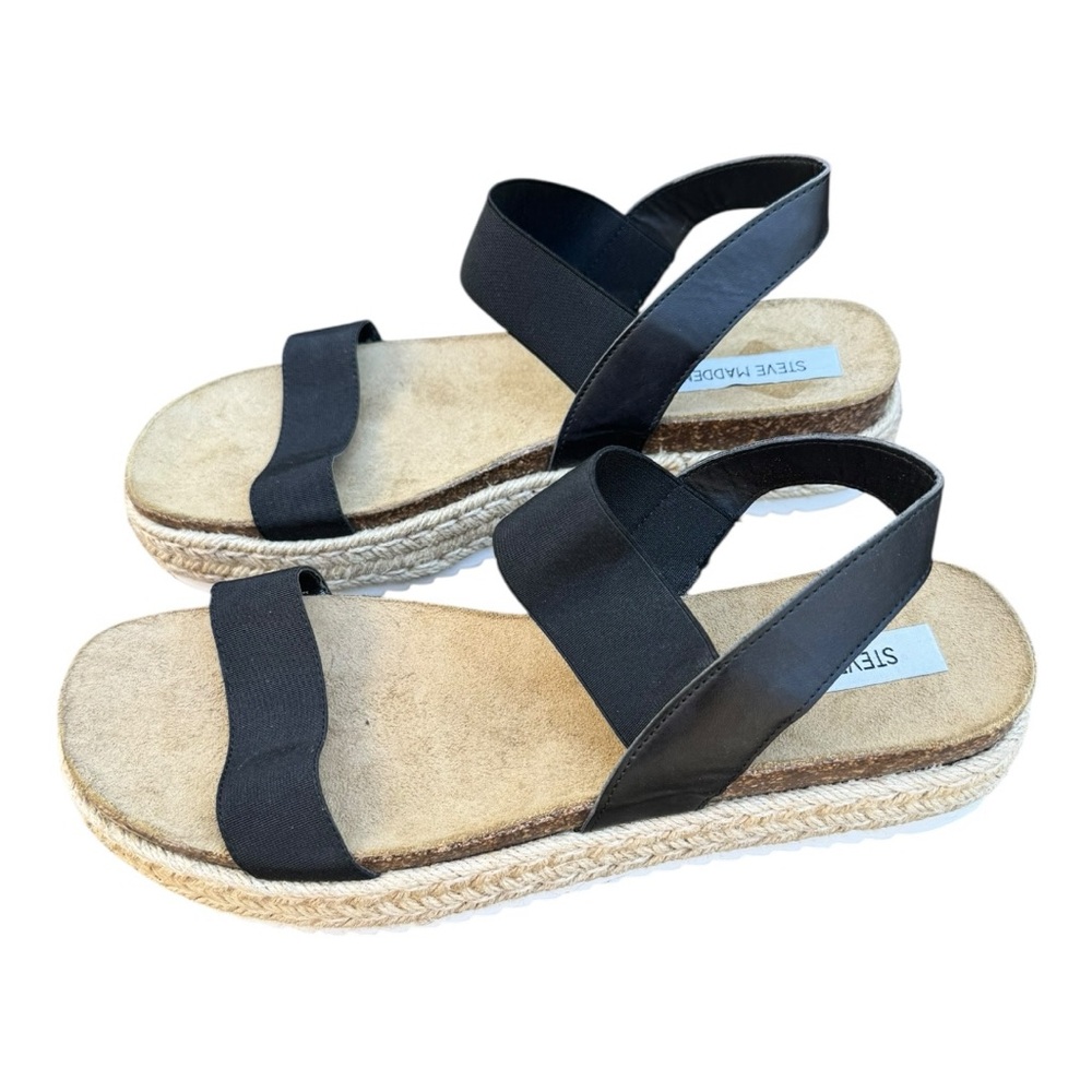 Steve Madden Women’s Jaklin Espadrille Shoes Minimalist Design Size 13 - Picture 3 of 6